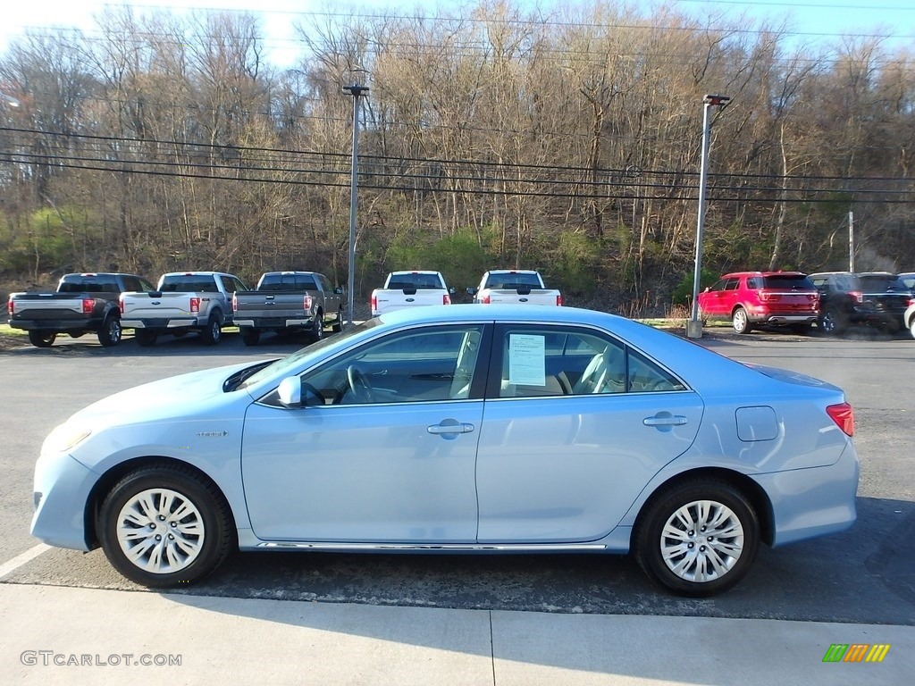 2012 Camry Hybrid LE - Clearwater Blue Metallic / Light Gray photo #5