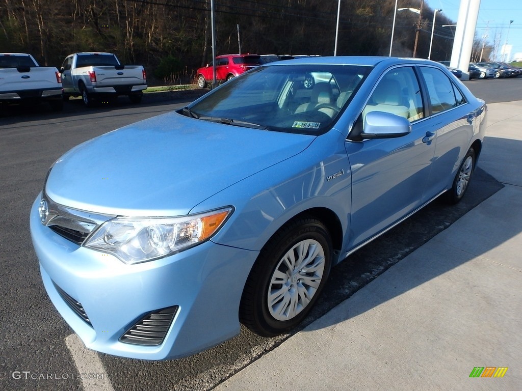 2012 Camry Hybrid LE - Clearwater Blue Metallic / Light Gray photo #6