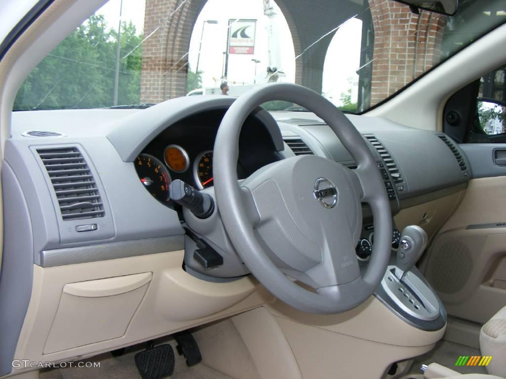 2008 Sentra 2.0 - Fresh Powder White / Beige photo #5