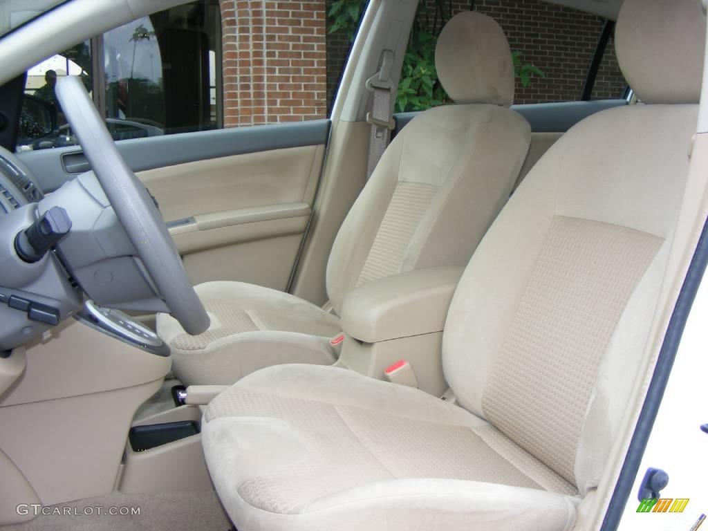 2008 Sentra 2.0 - Fresh Powder White / Beige photo #6