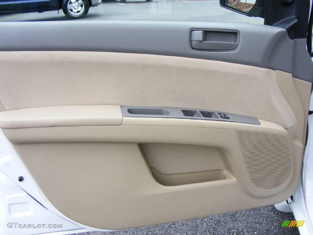 2008 Sentra 2.0 - Fresh Powder White / Beige photo #13