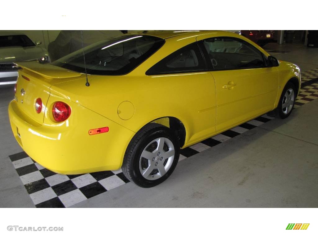 2008 Cobalt LS Coupe - Rally Yellow / Gray photo #6