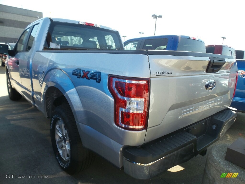 2018 F150 XL SuperCab 4x4 - Ingot Silver / Earth Gray photo #3