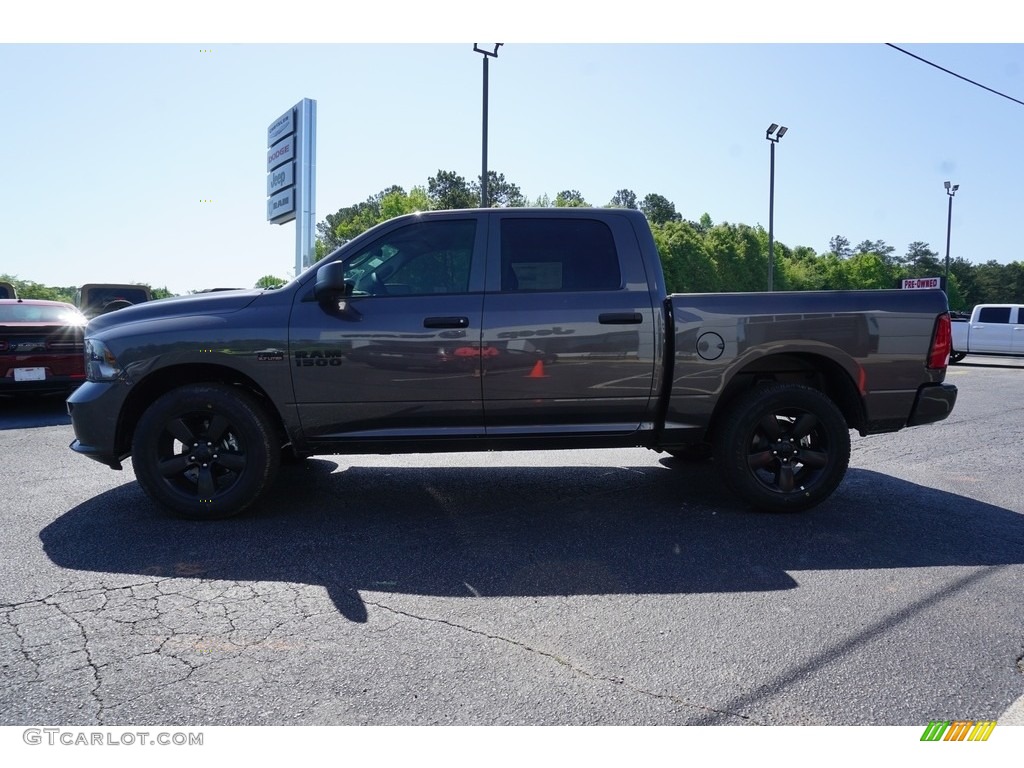 2018 1500 Express Crew Cab 4x4 - Granite Crystal Metallic / Black/Diesel Gray photo #4