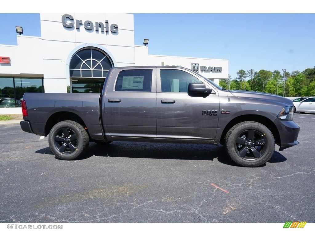 2018 1500 Express Crew Cab 4x4 - Granite Crystal Metallic / Black/Diesel Gray photo #12