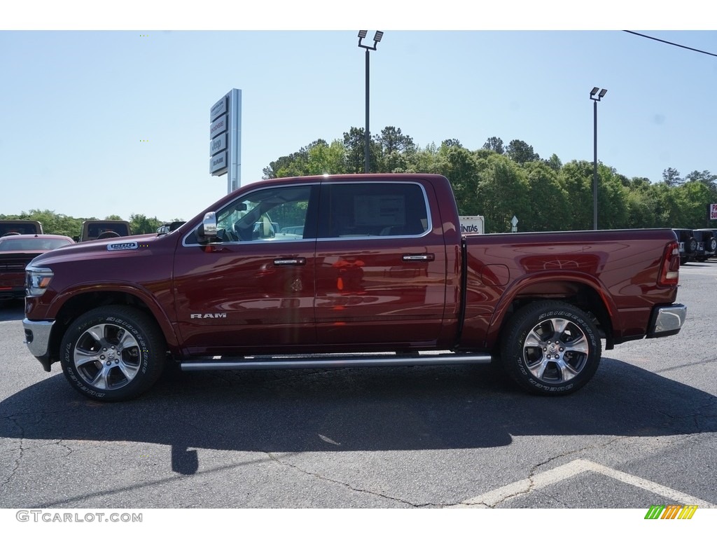 2019 1500 Laramie Crew Cab 4x4 - Delmonico Red Pearl / Black photo #4