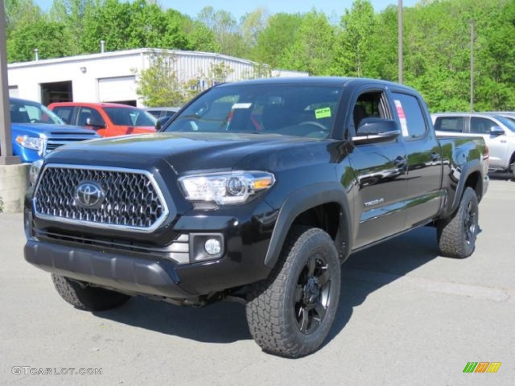 Midnight Black Metallic 2018 Toyota Tacoma TRD Off Road Double Cab 4x4 Exterior Photo #126922206