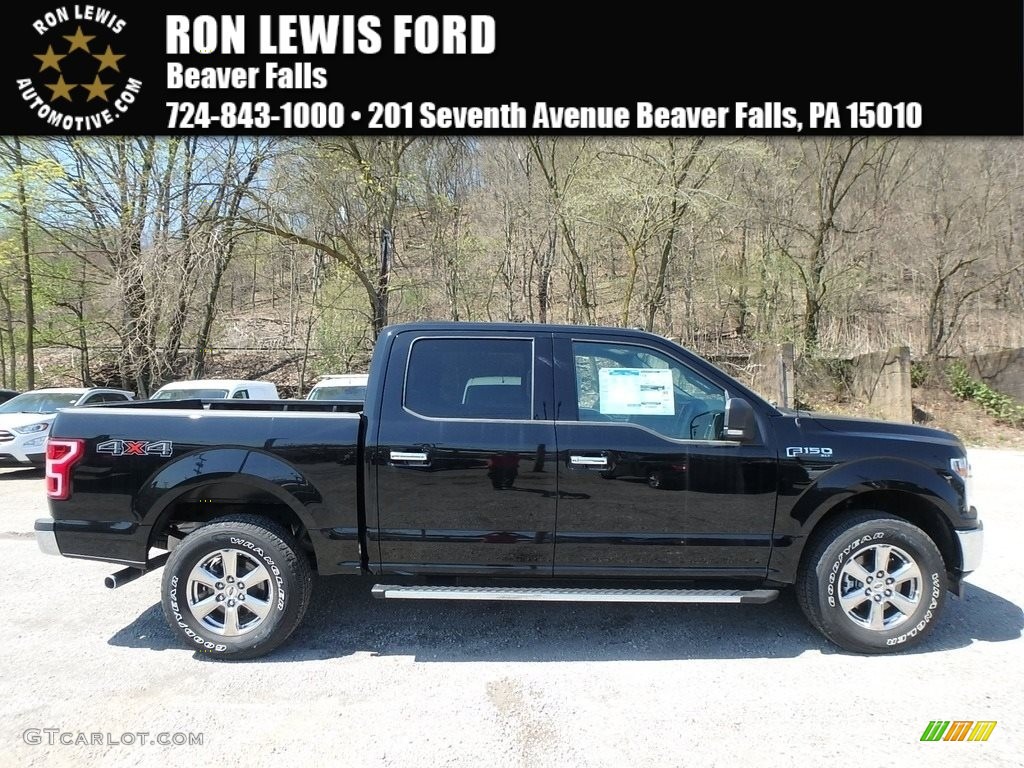 2018 F150 XLT SuperCrew 4x4 - Shadow Black / Earth Gray photo #1