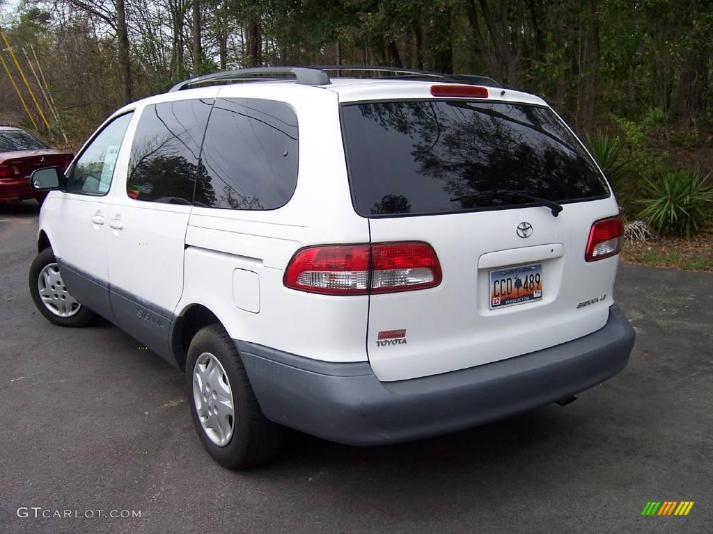 2003 Sienna LE - Super White / Gray photo #8