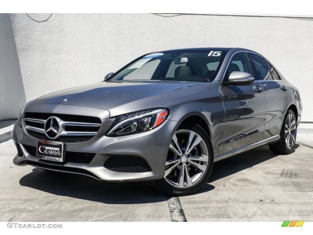 2015 C 300 4Matic - Steel Grey Metallic / Grey/Black photo #14