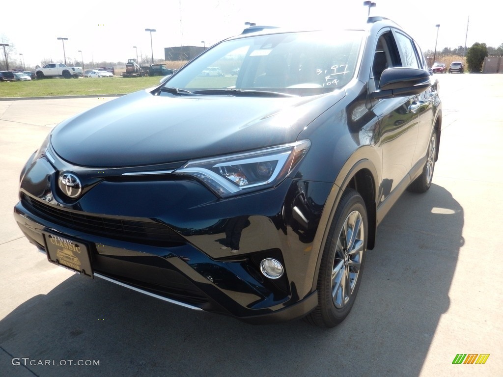 2018 RAV4 Limited AWD - Galactic Aqua Mica / Ash photo #1