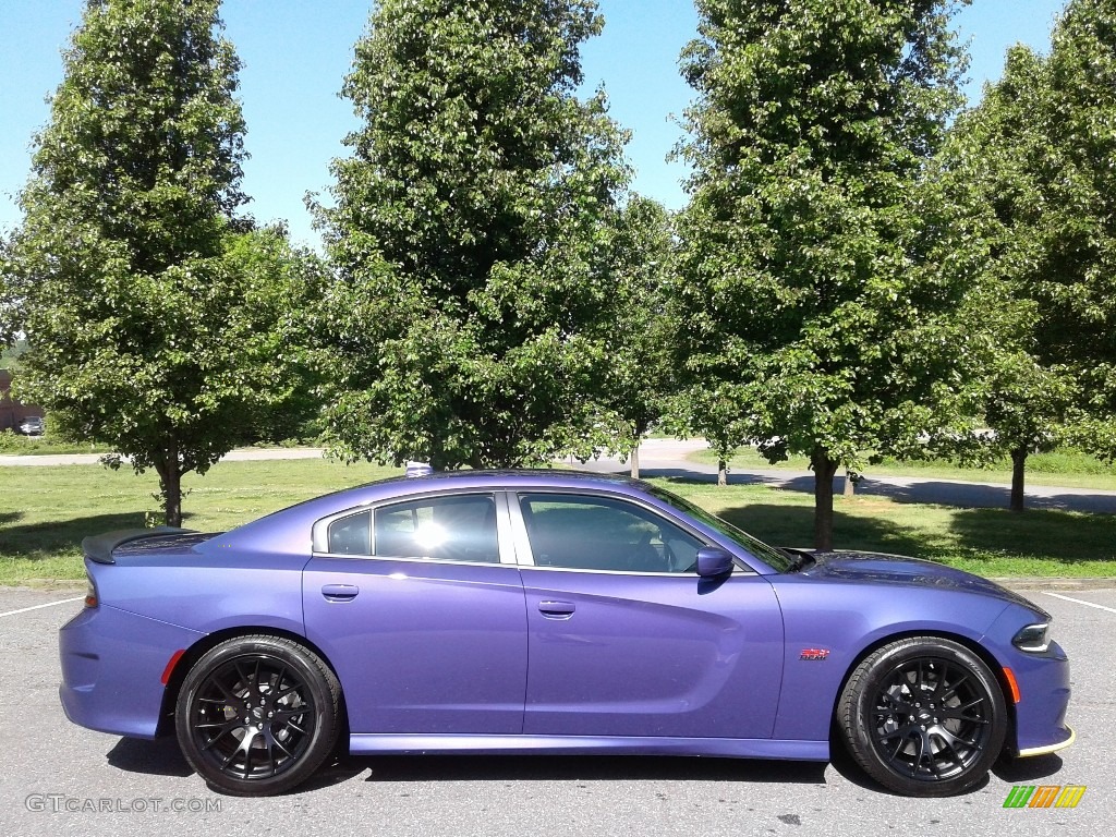 2018 Charger R/T Scat Pack - Plum Crazy Pearl / Black photo #5