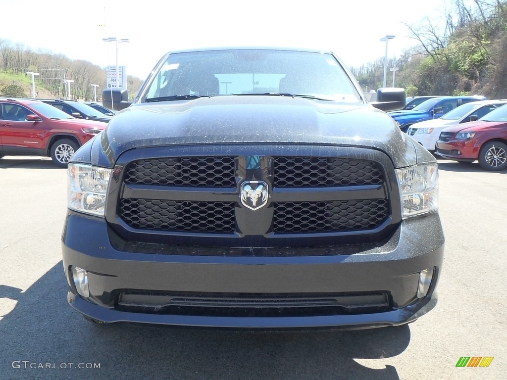 2018 1500 Express Crew Cab 4x4 - Brilliant Black Crystal Pearl / Black/Diesel Gray photo #8