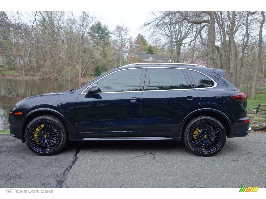 Moonlight Blue Metallic 2016 Porsche Cayenne Turbo S Exterior Photo #126931866
