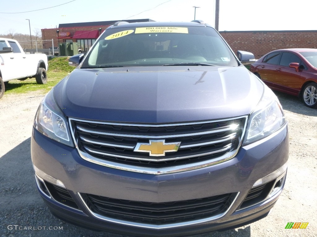 2014 Traverse LT AWD - Atlantis Blue Metallic / Dark Titanium/Light Titanium photo #8