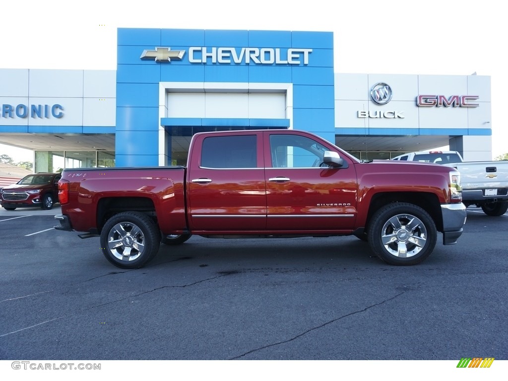 2018 Silverado 1500 LTZ Crew Cab 4x4 - Cajun Red Tintcoat / Jet Black photo #10