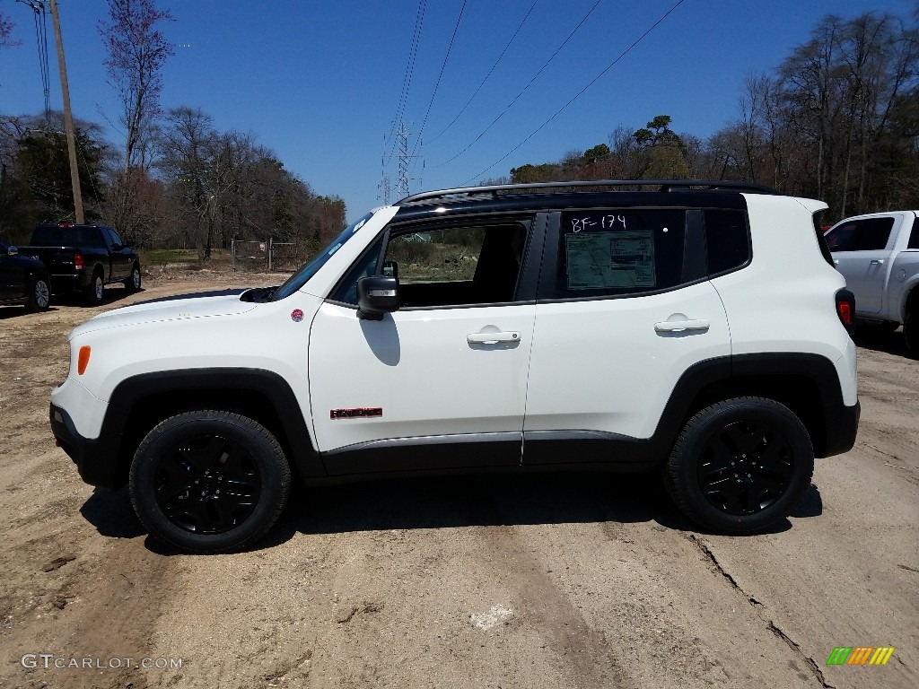 Alpine White 2018 Jeep Renegade Trailhawk 4x4 Exterior Photo #126934989