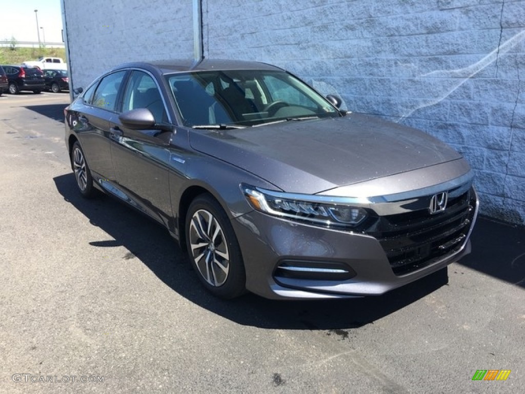 2018 Accord Hybrid Sedan - Modern Steel Metallic / Black photo #1