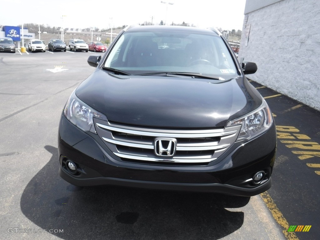 2014 CR-V EX-L AWD - Crystal Black Pearl / Black photo #5