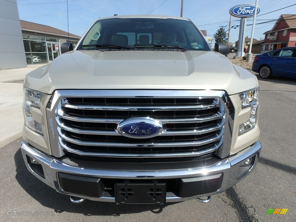 2017 F150 XLT SuperCab 4x4 - White Gold / Light Camel photo #2