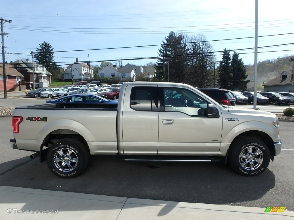 2017 F150 XLT SuperCab 4x4 - White Gold / Light Camel photo #4