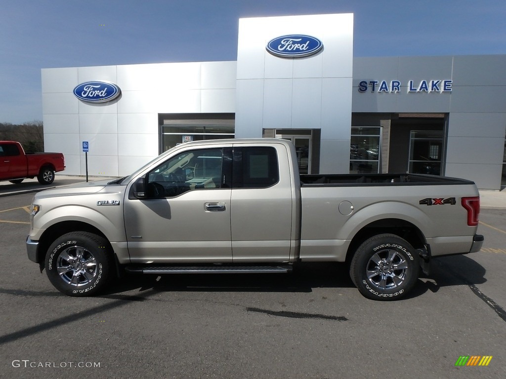 2017 F150 XLT SuperCab 4x4 - White Gold / Light Camel photo #8