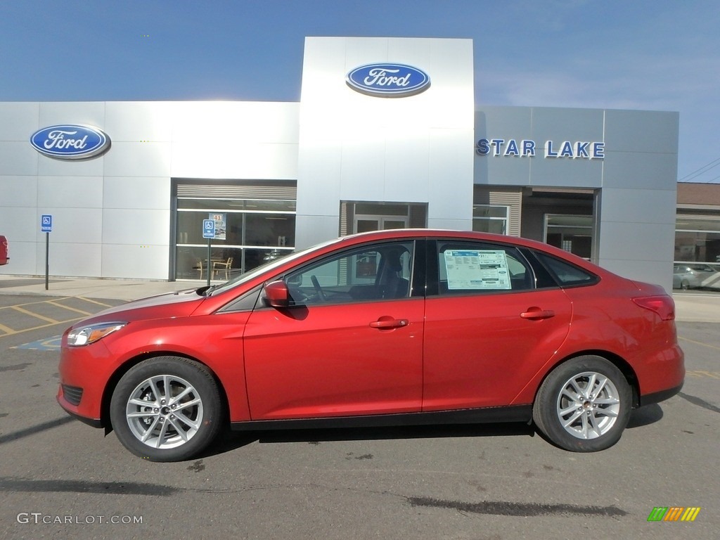 2018 Hot Pepper Red Ford Focus SE Sedan 126936013 Car