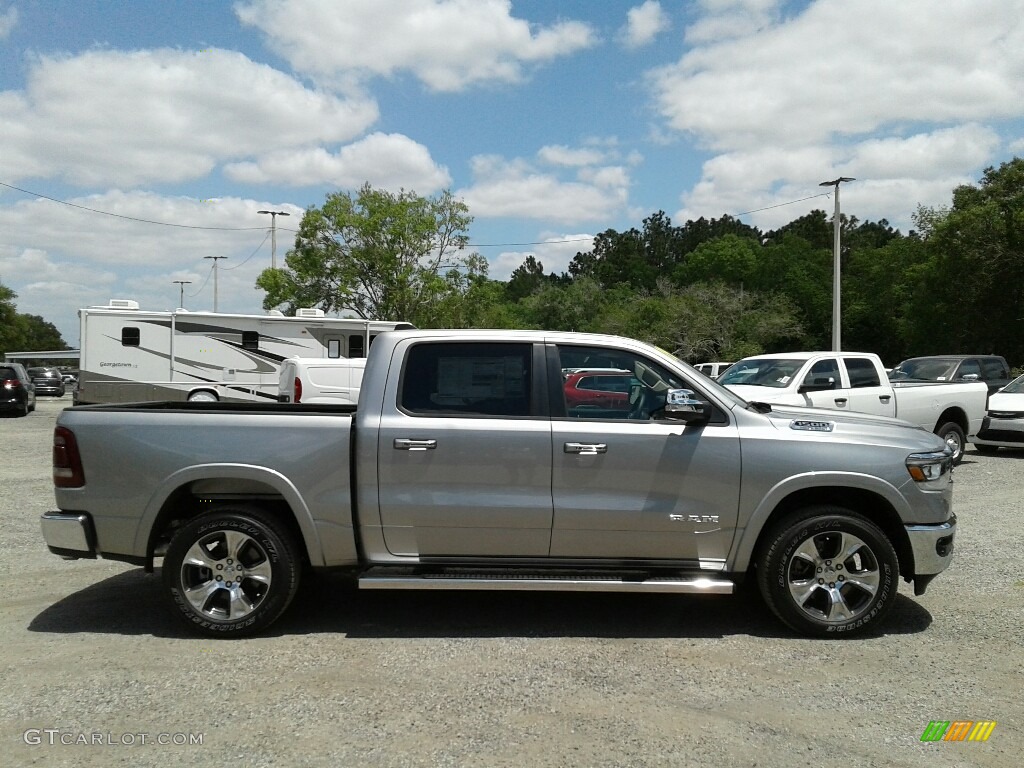 2019 1500 Laramie Crew Cab 4x4 - Billett Silver Metallic / Black photo #6