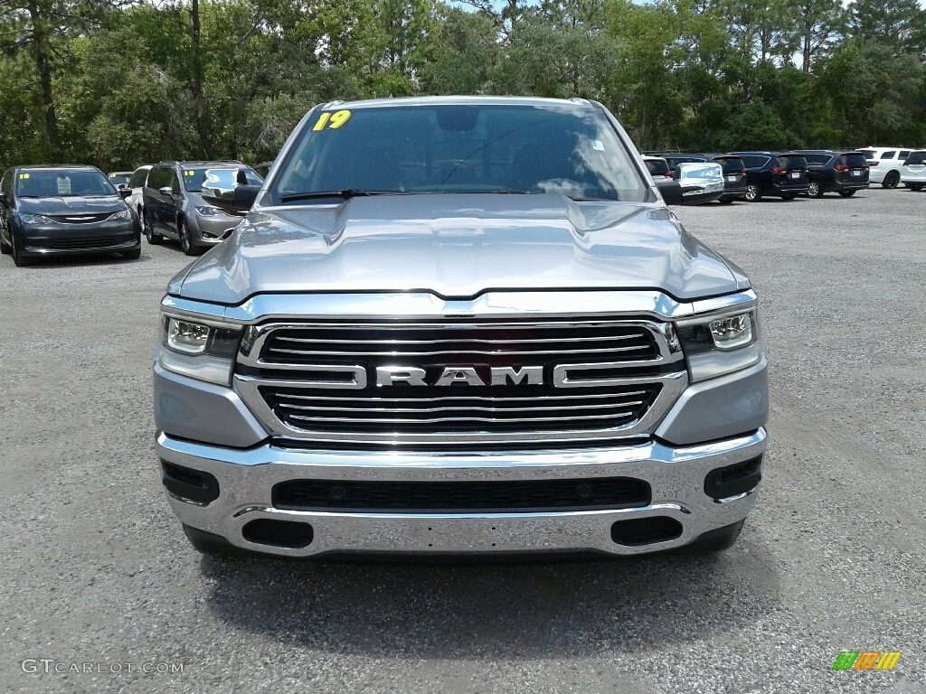 2019 1500 Laramie Crew Cab 4x4 - Billett Silver Metallic / Black photo #8