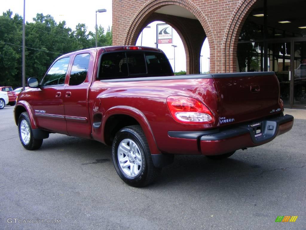 2006 Tundra Limited Access Cab 4x4 - Salsa Red Pearl / Dark Gray photo #4