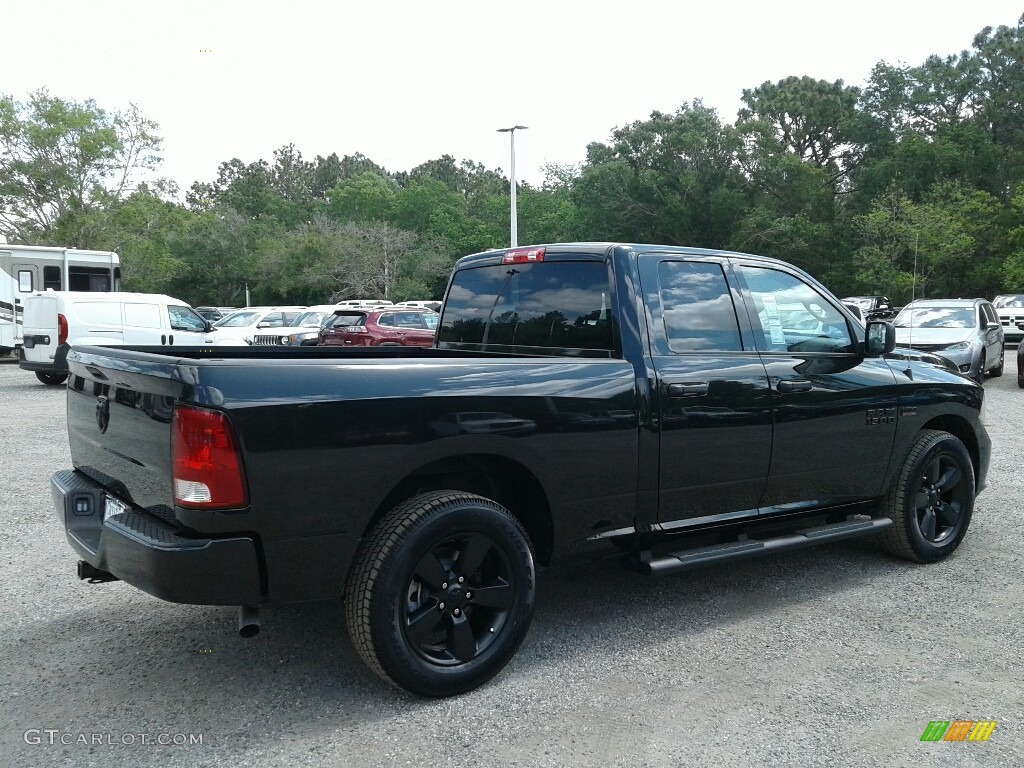 2018 1500 Express Quad Cab - Brilliant Black Crystal Pearl / Black/Diesel Gray photo #5