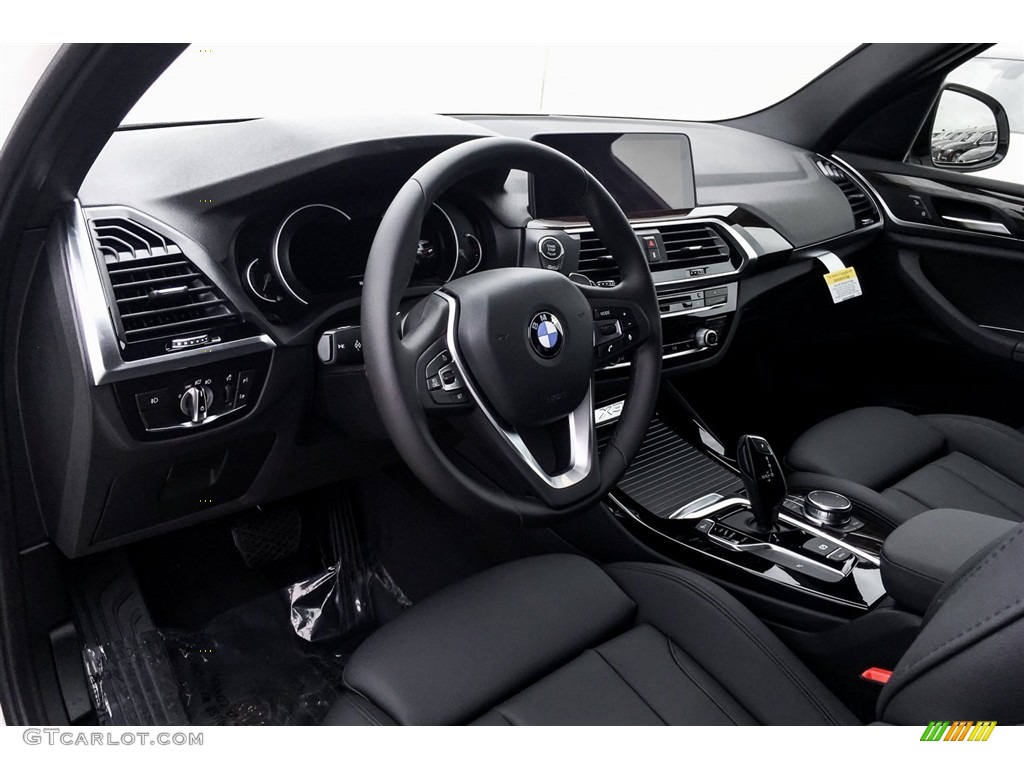 Black Interior 2019 BMW X3 sDrive30i Photo #126956072