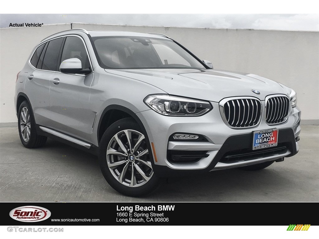 2019 X3 sDrive30i - Glacier Silver Metallic / Black photo #1