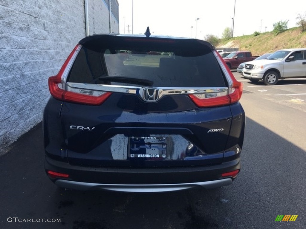 2018 CR-V EX AWD - Obsidian Blue Pearl / Gray photo #5