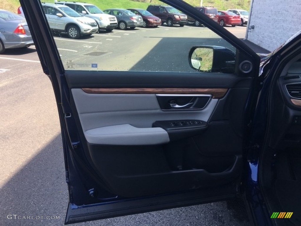 2018 CR-V EX AWD - Obsidian Blue Pearl / Gray photo #10