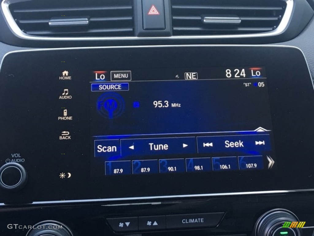 2018 CR-V EX AWD - Obsidian Blue Pearl / Gray photo #16