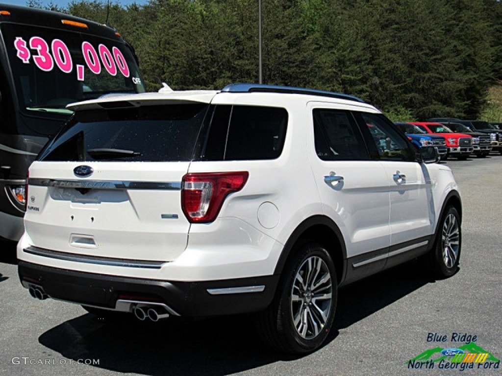 2018 Explorer Platinum 4WD - White Platinum / Medium Soft Ceramic photo #5