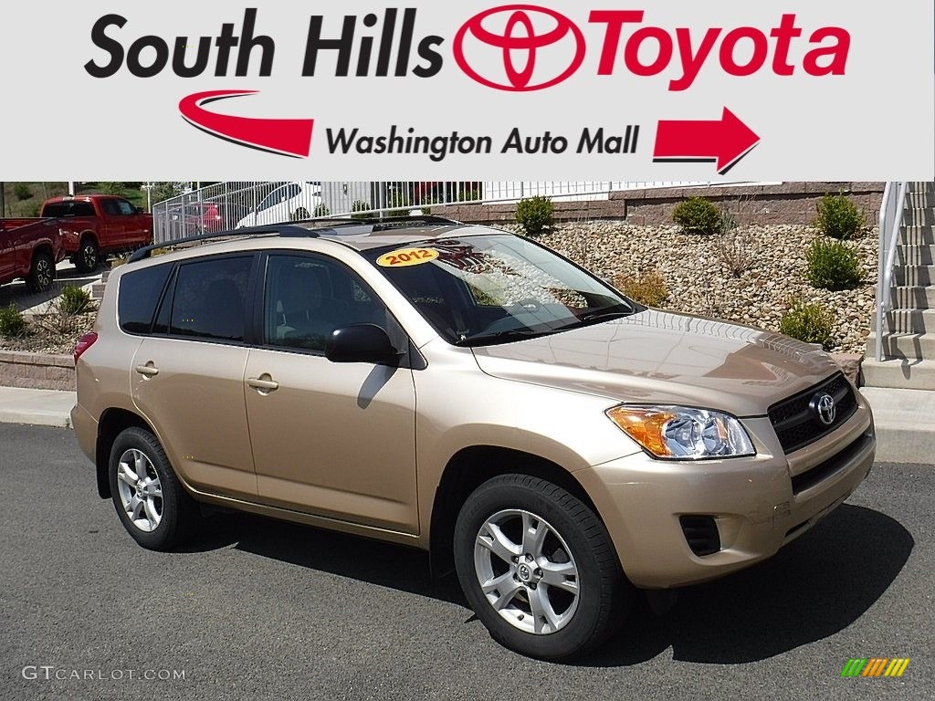 2012 RAV4 I4 4WD - Sandy Beach Metallic / Sand Beige photo #1