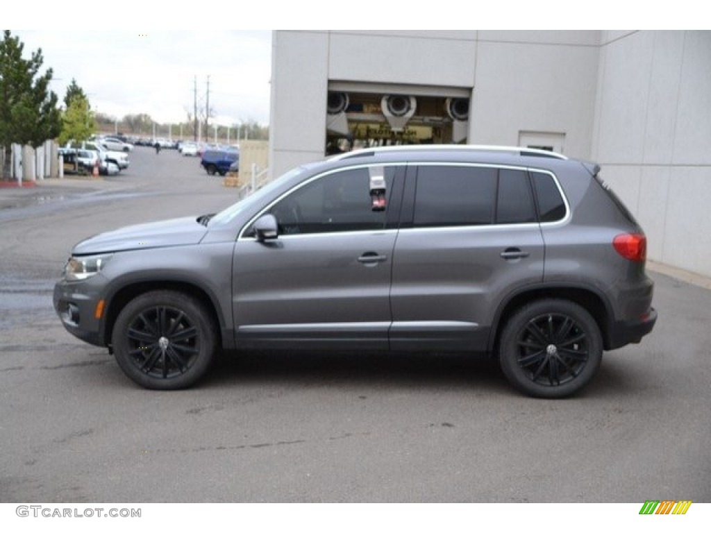 2012 Tiguan SE 4Motion - Pepper Gray Metallic / Black photo #4