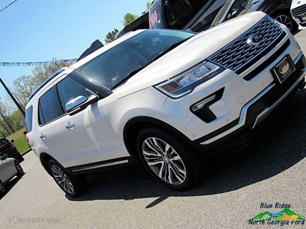 2018 Explorer Platinum 4WD - White Platinum / Medium Soft Ceramic photo #33