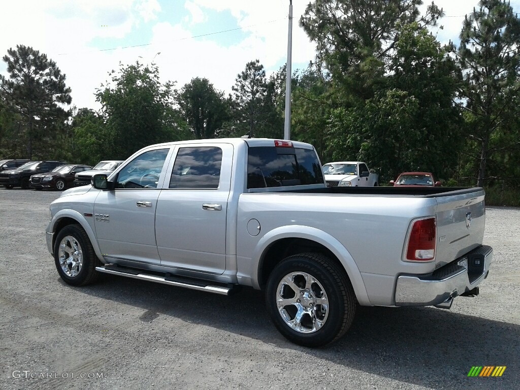 2018 1500 Laramie Crew Cab - Bright Silver Metallic / Black photo #3