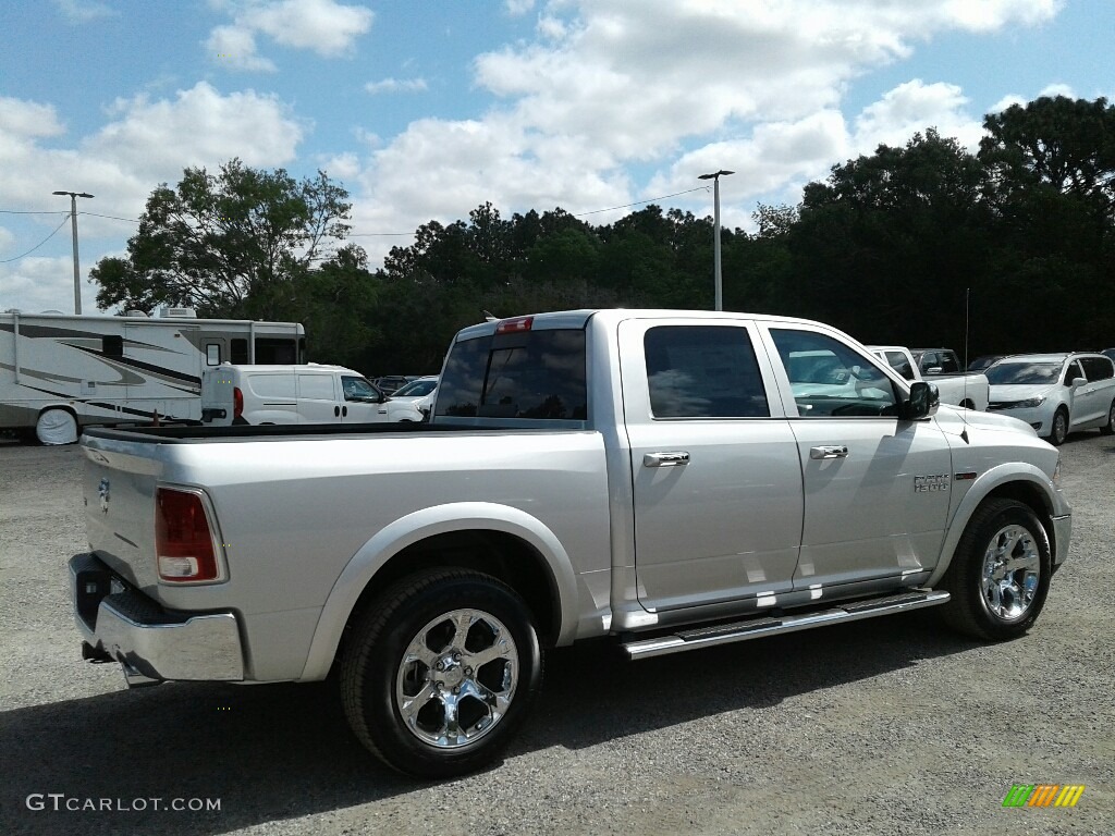 2018 1500 Laramie Crew Cab - Bright Silver Metallic / Black photo #5