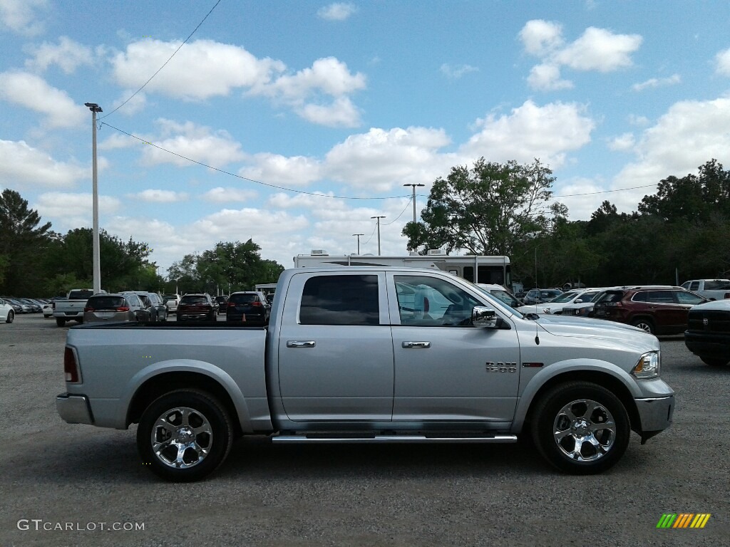 2018 1500 Laramie Crew Cab - Bright Silver Metallic / Black photo #6