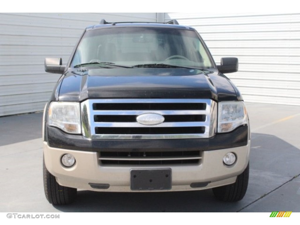 2007 Expedition Eddie Bauer - Black / Charcoal Black/Camel photo #2