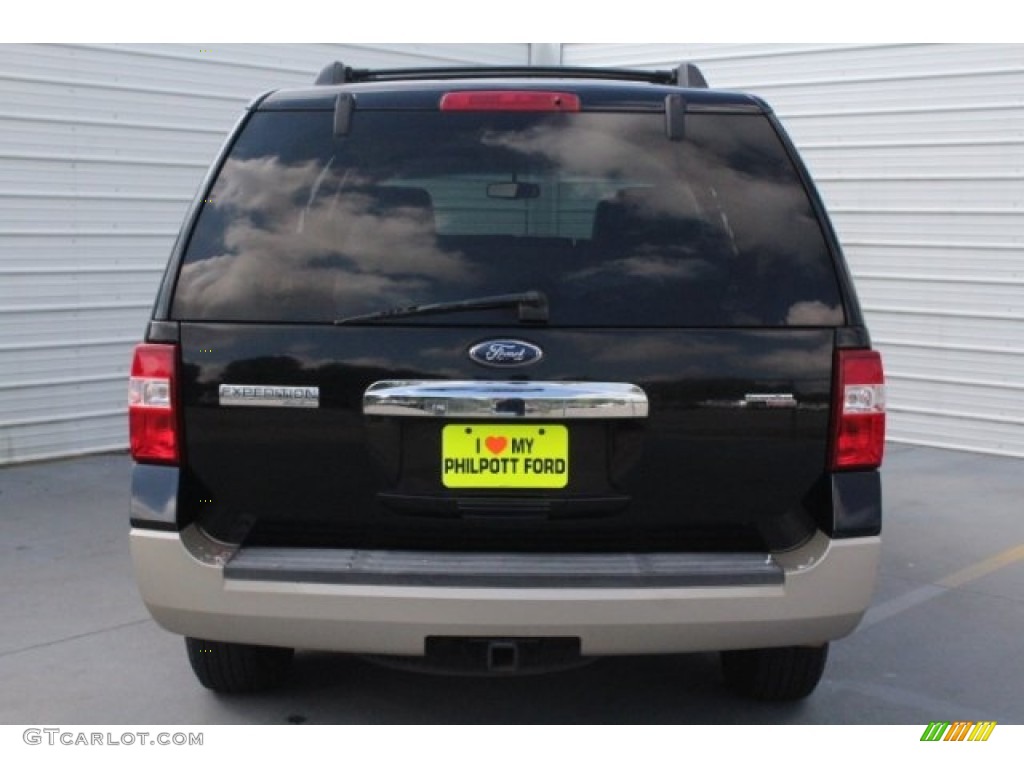 2007 Expedition Eddie Bauer - Black / Charcoal Black/Camel photo #9