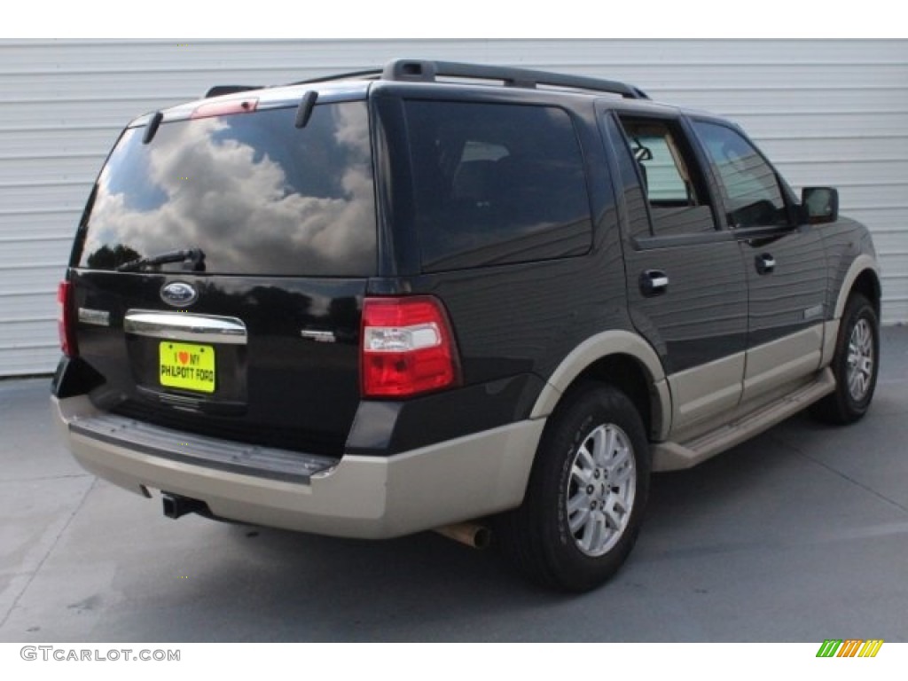 2007 Expedition Eddie Bauer - Black / Charcoal Black/Camel photo #10