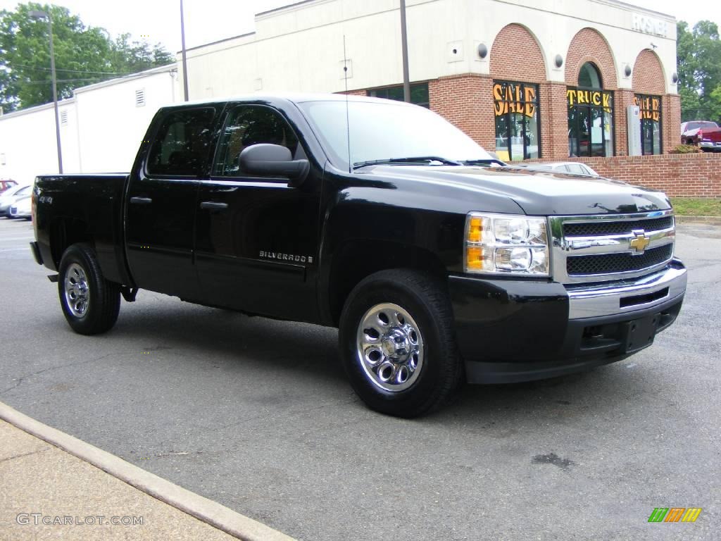 2009 Silverado 1500 LT Crew Cab 4x4 - Black / Dark Titanium photo #2