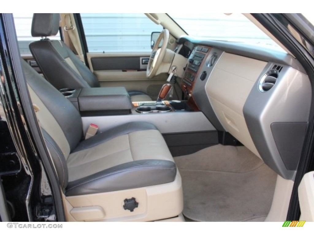 2007 Expedition Eddie Bauer - Black / Charcoal Black/Camel photo #36