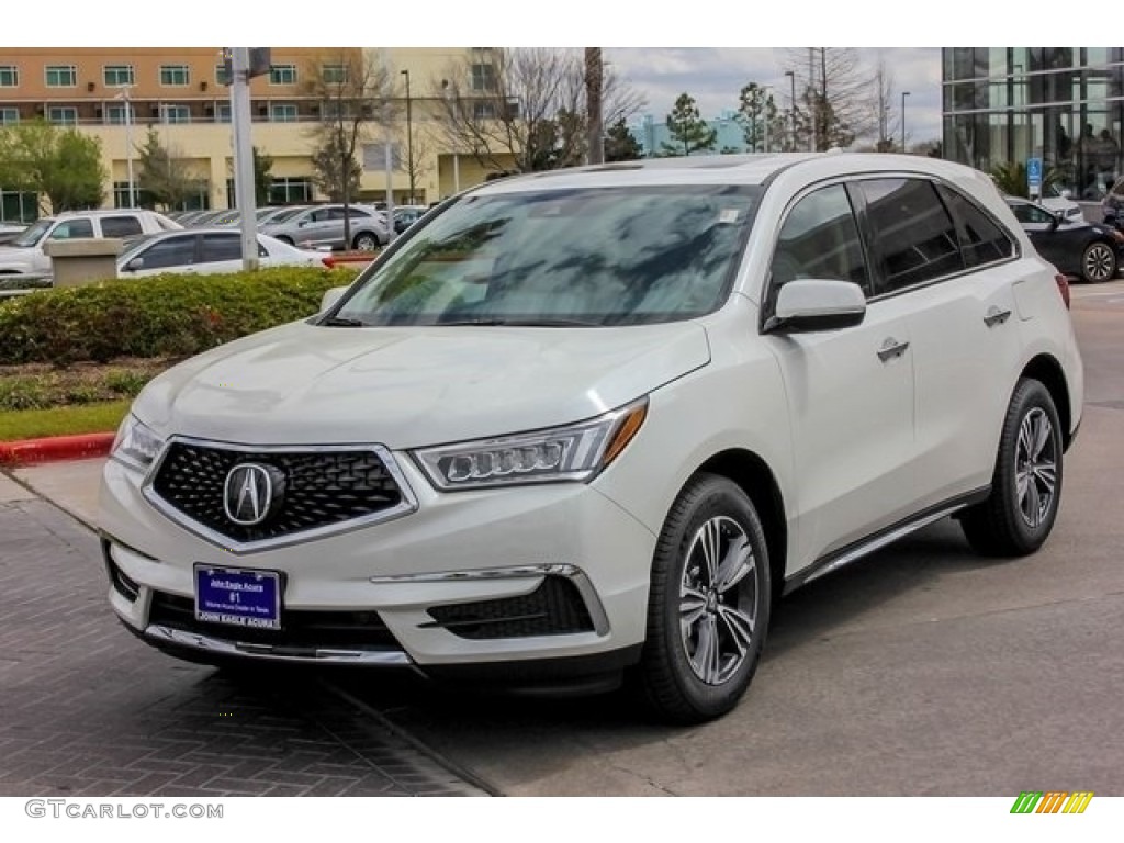 2018 MDX AWD - White Diamond Pearl / Parchment photo #3