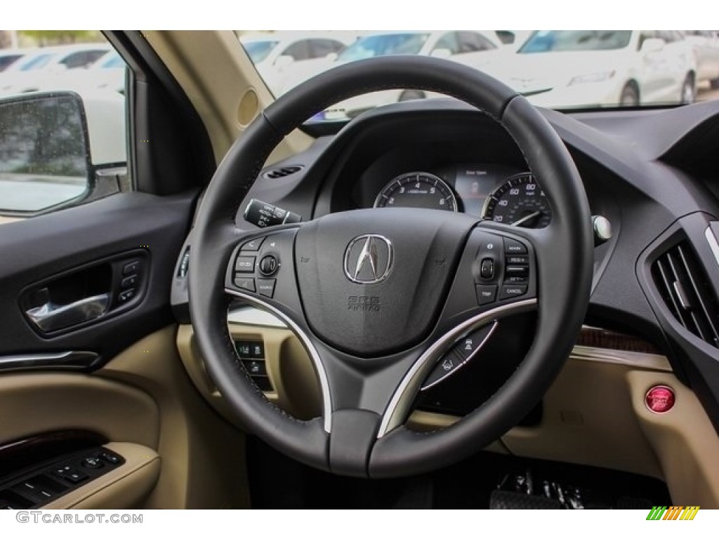 2018 Acura MDX AWD Parchment Steering Wheel Photo #126964904
